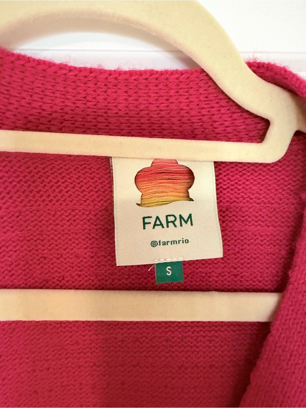 Farm Rio Multicolor Sequin Stripe Button-Front Cardigan - Pink/Green/Purple - Picture 2 of 5